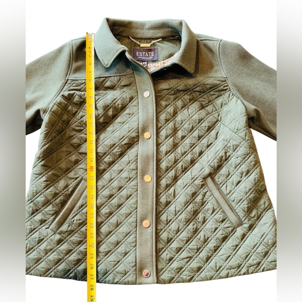 Isaac MizrahiLive Estate Green Quilted Women's Jacket Size 1X - Picture 8 of 16